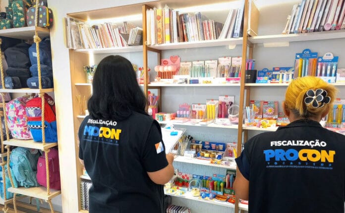 Divulgação GT Procon-TO avalia grande variação o preço de materiais escolaresm em PAraíso